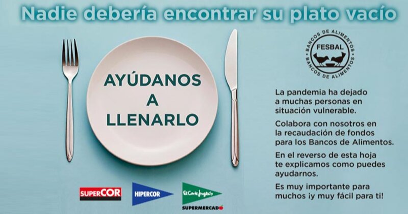El Corte Inglés pone en marcha una nueva 'Operación Kilo', una campaña a  favor de los Bancos de Alimentos